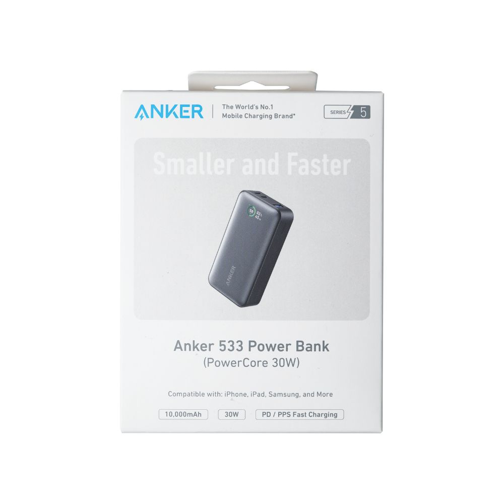 スマホアクセサリー Anker 533 Power Bank Black1 (10000mAh) Buy Anker Power Bank 533 30W PD 10000mAh Portable Charger